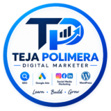 Teja Polimera digital marketer logo